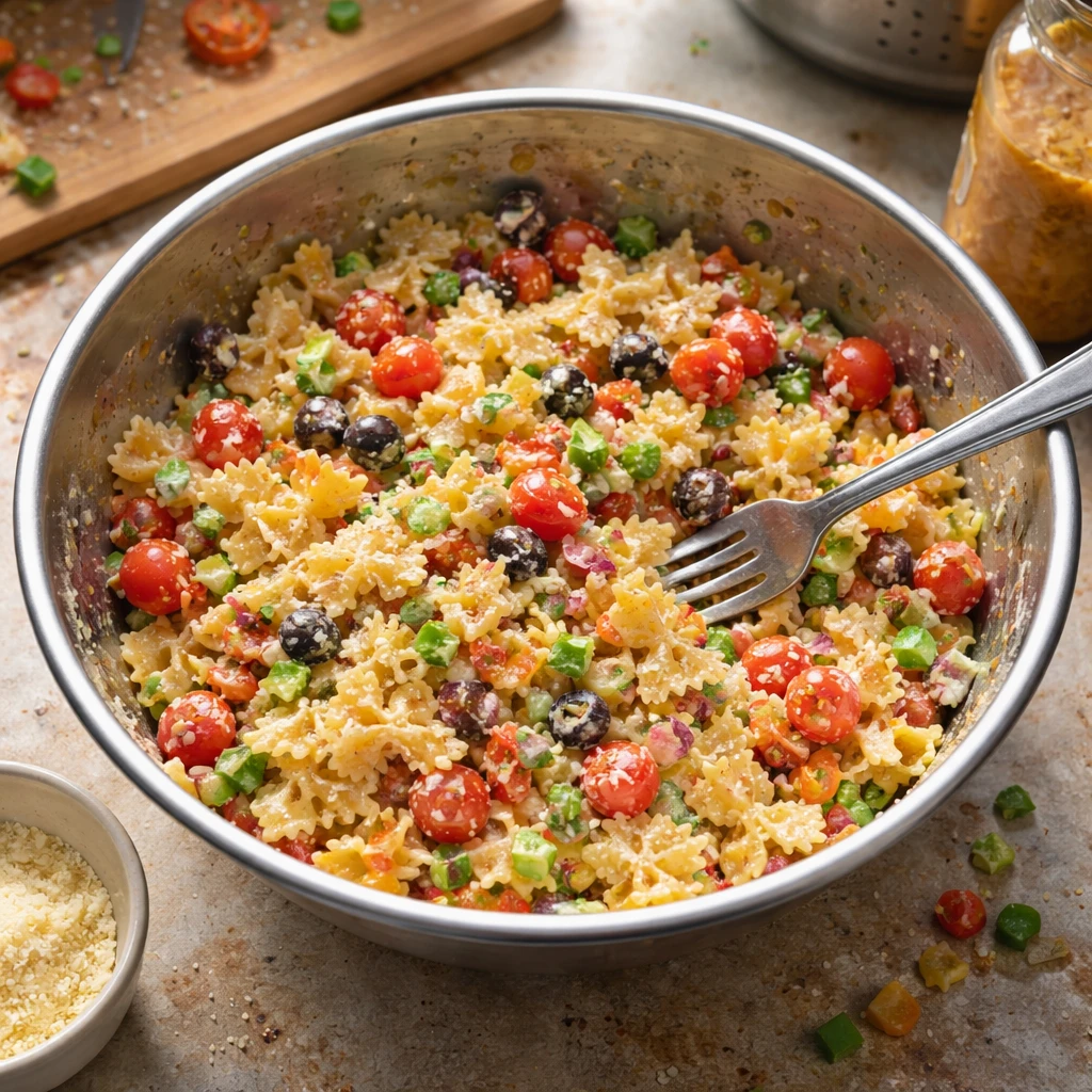 california pasta salad fresh colorful healthy easy pasta dish perfect for family meals and picnics