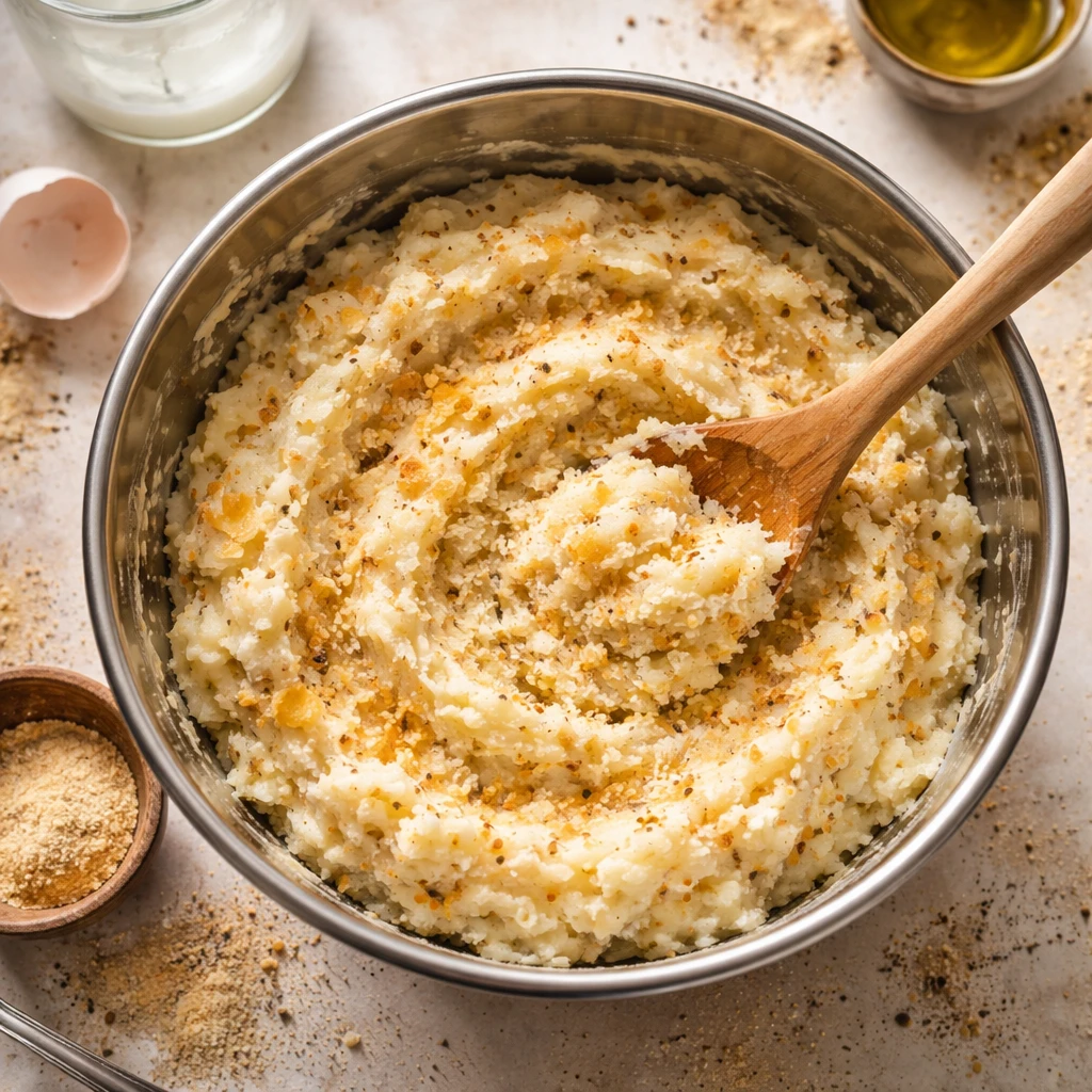 crispy cheesy mashed potato bites golden brown appetizers made with creamy mashed potatoes and melted cheese