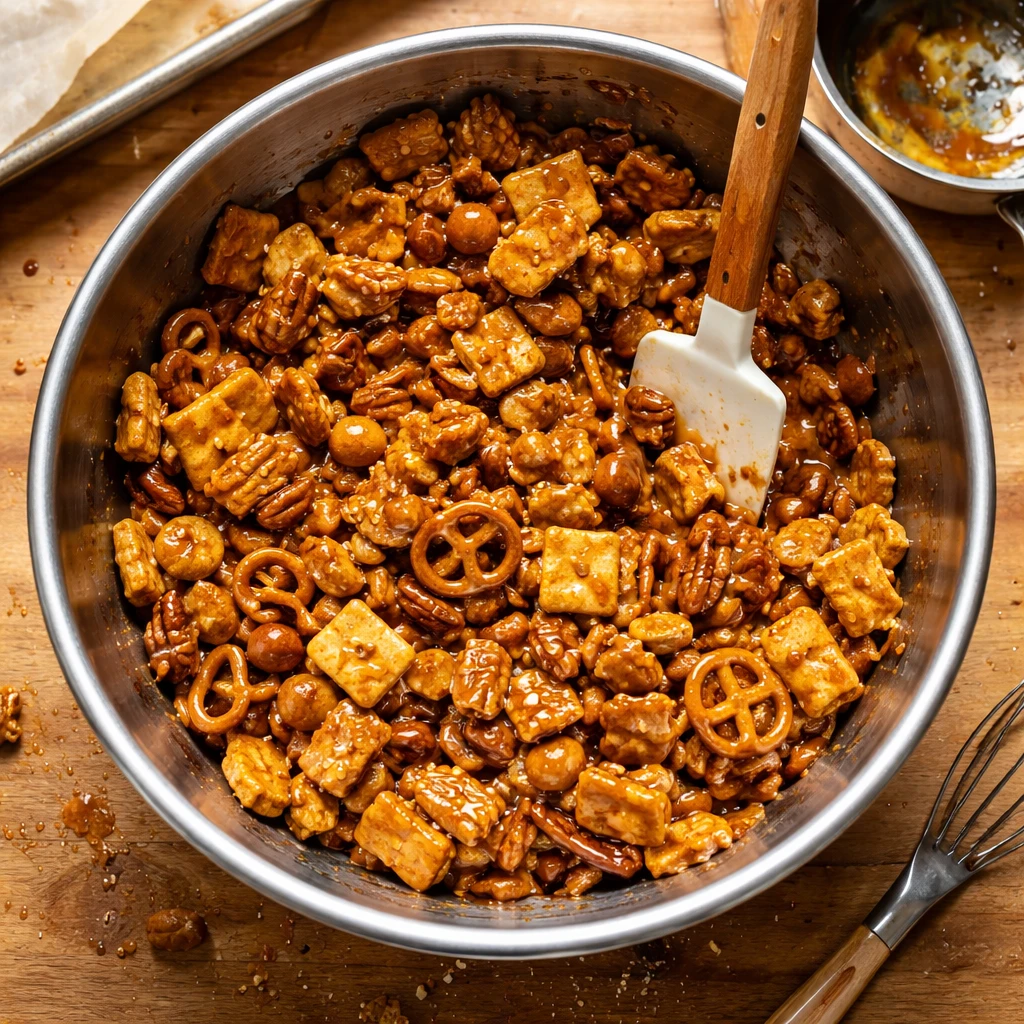 chex snack mix savory buttery aroma crunchy flavorful snack for cozy gatherings and lazy weekends