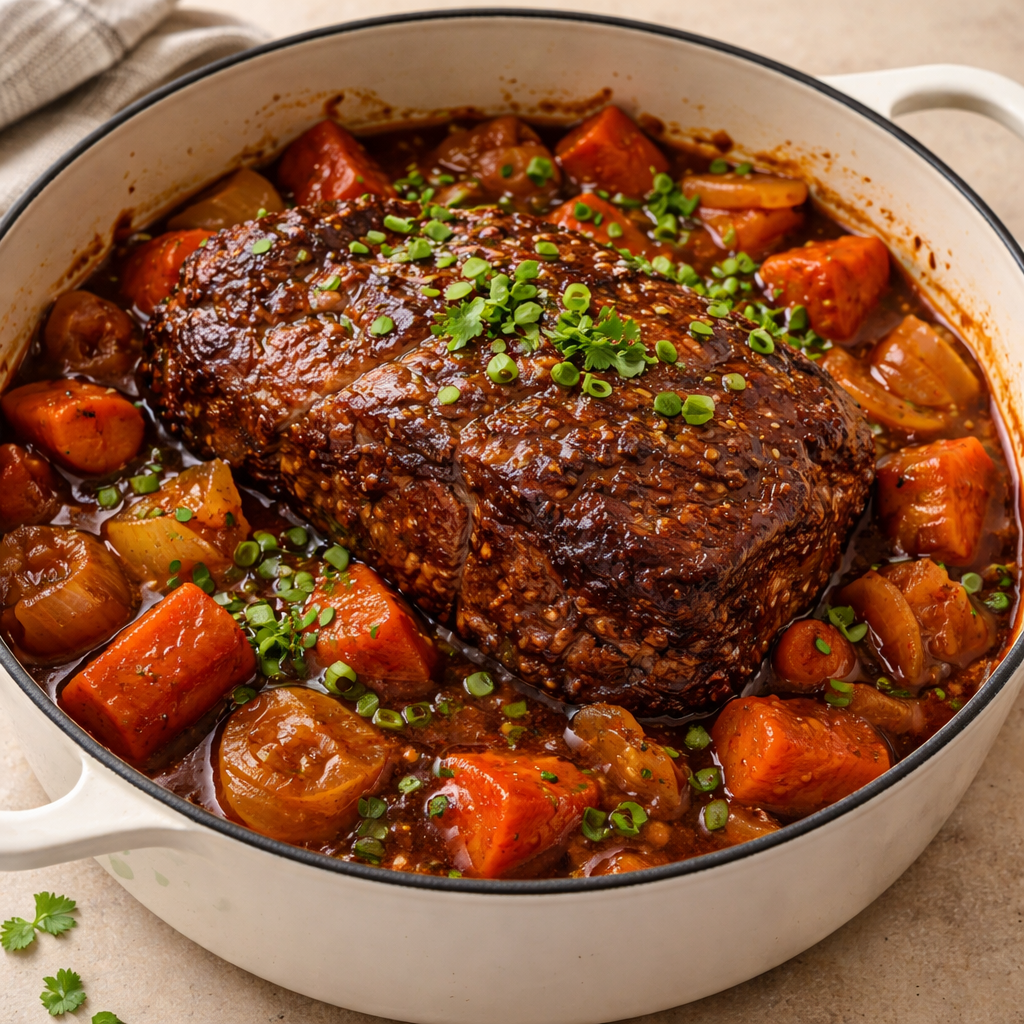 korean style pot roast slow cooked tender flavorful delicious meal